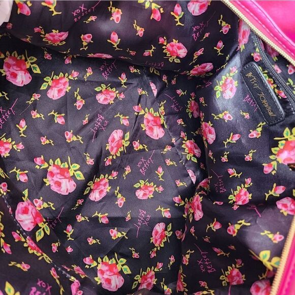 Betsey Johnson striped polka dot weekender duffel bag - Picture 11 of 14